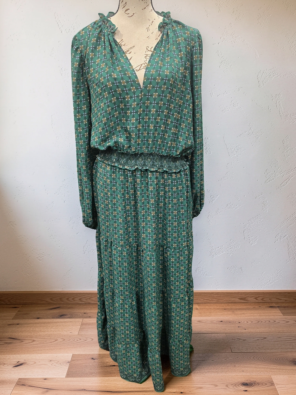 Max Studio Boho Geometric Print Maxi Dress